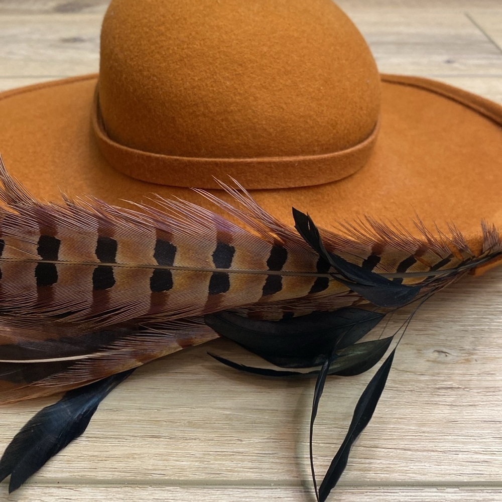 Vintage Jack McConnell‎ Boutique Feather Hat - Picture 3 of 10